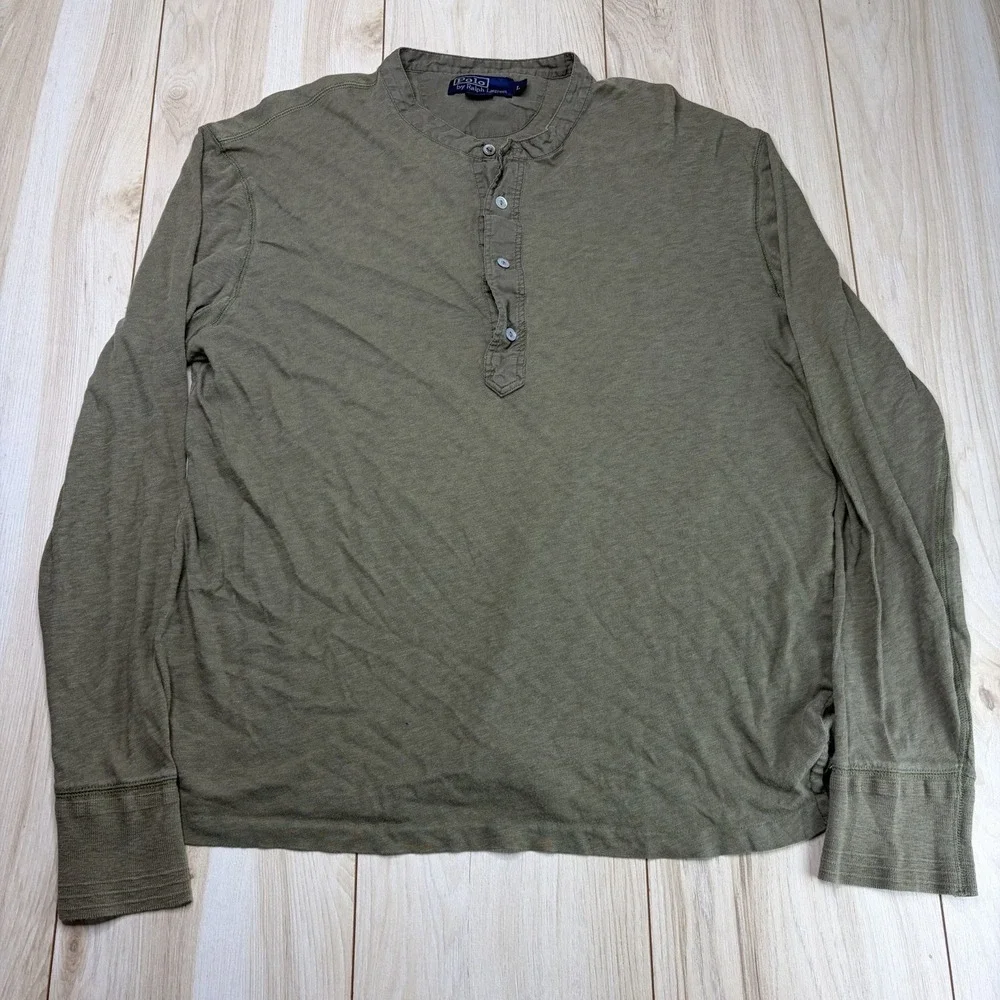 Polo Ralph Lauren Mens Large T-Shirts Lot Of 6 Hoodie Long Sleeve